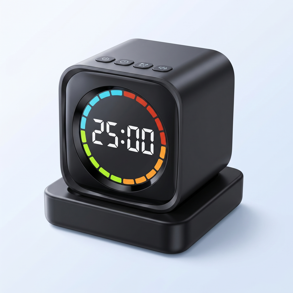 Cubo de Foco Promo — topo e display (Preto)