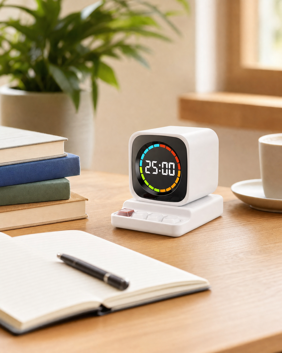 Vire o cubo para 25 minutos e estude sem tocar no celular.