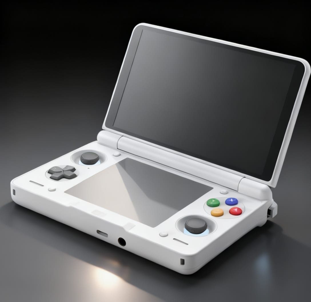 Console Portatil Dobravel de Duas Telas